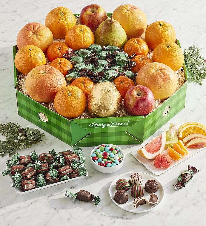 Deluxe Holiday Fruit Wreath