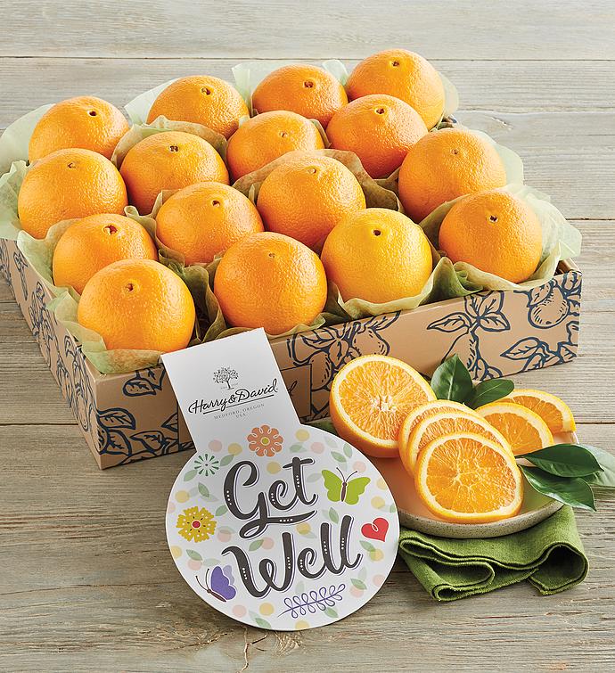 Navel Oranges with “Get Well” Message