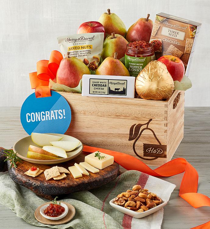 “Congrats” Deluxe Signature Gift Basket