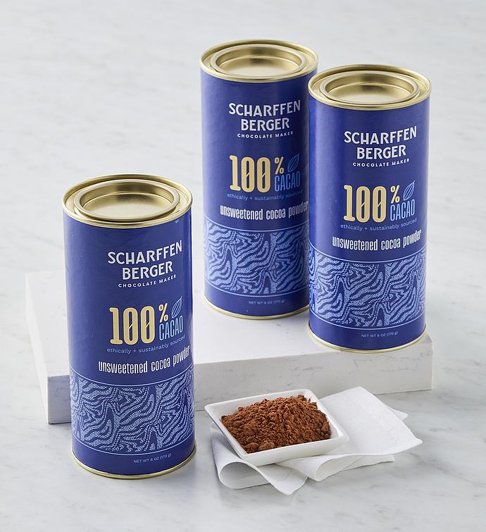Scharffen Berger® 100% Cacao Unsweetened Cocoa Powder - 3 Pack