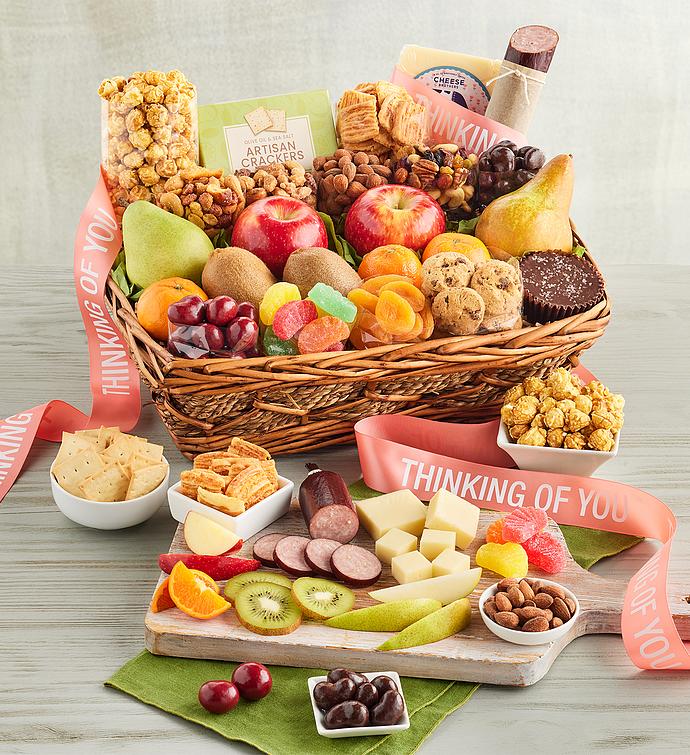 “Thinking of You” Fruit and Sweets Gift Basket
