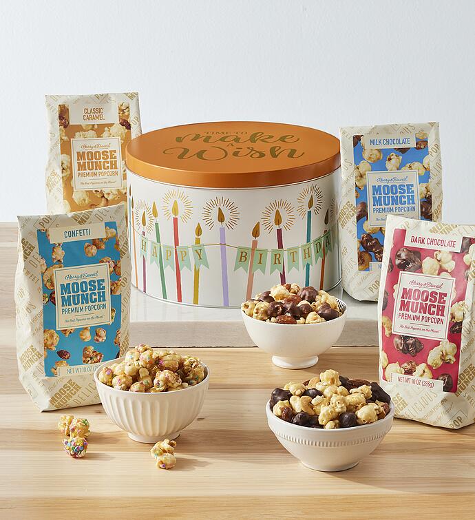 Moose Munch® Premium Popcorn Birthday Tin