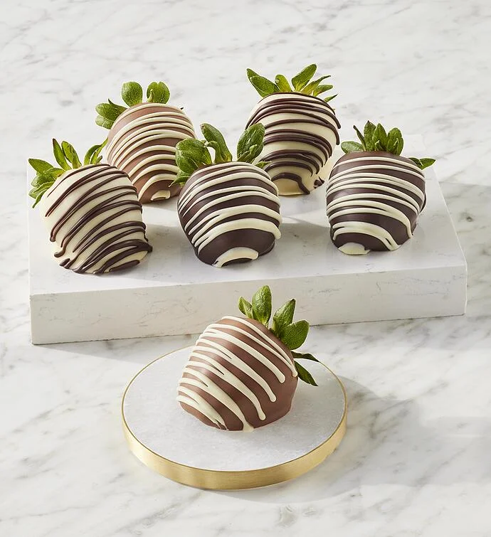 Harry & David® Belgian Chocolate Hand-Dipped Strawberries Medley - 6 Count