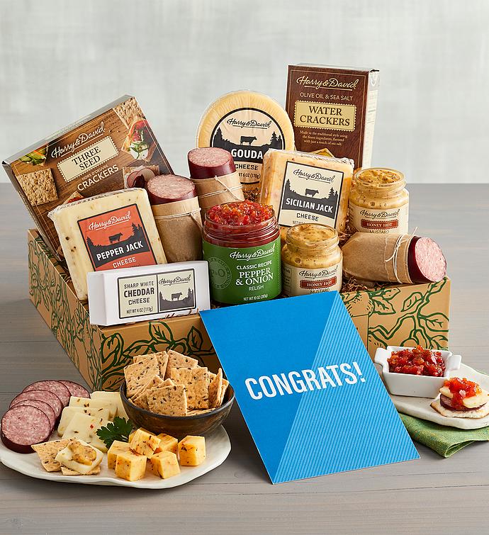 “Congratulations” Meat and Cheese Gift Box