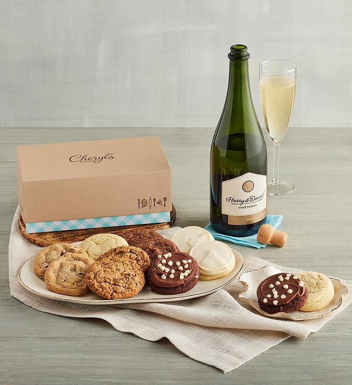 Sparkling White Wine and Cheryl’s® Cookies