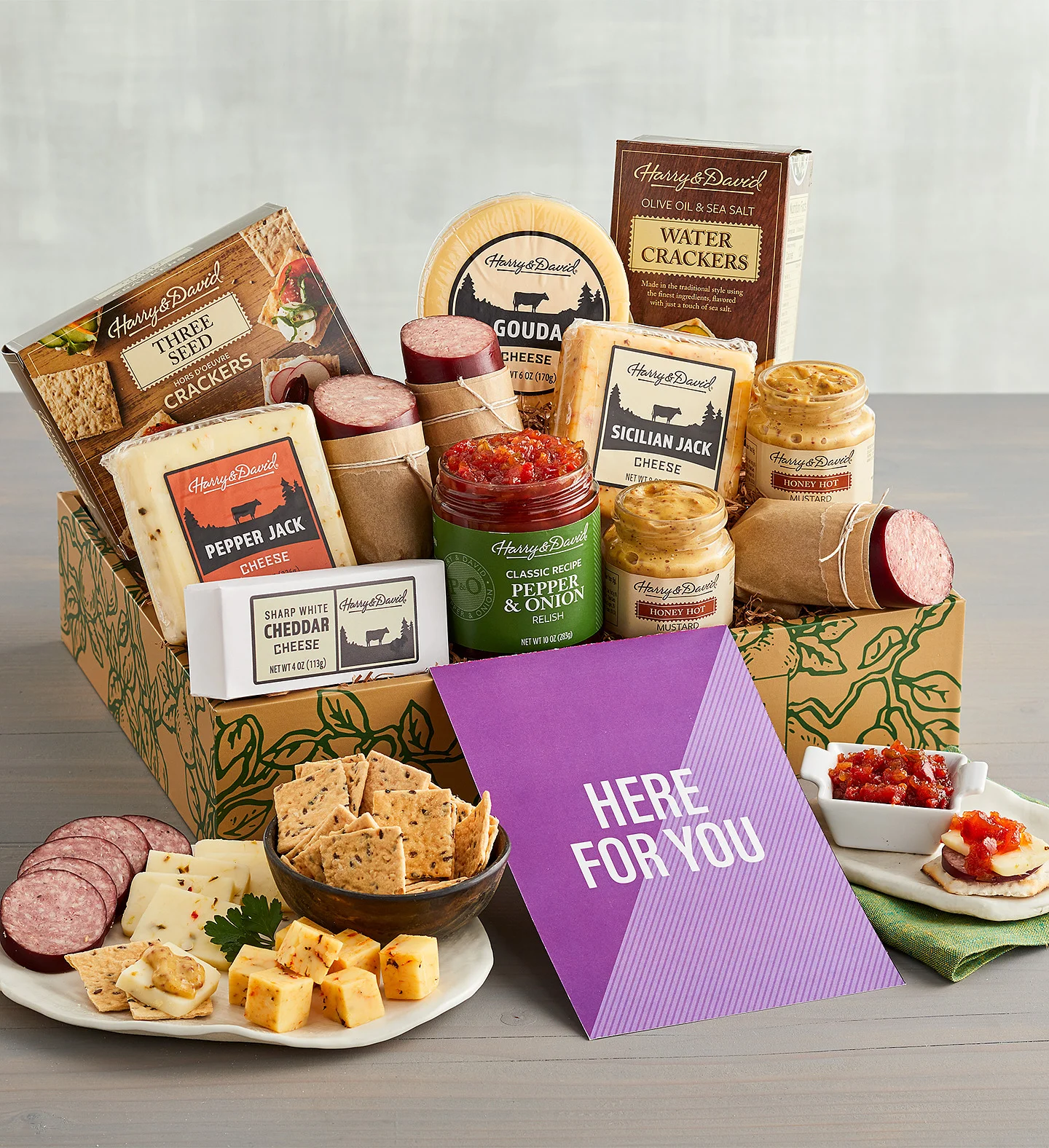 “Here for You” Meat and Cheese Gift Box