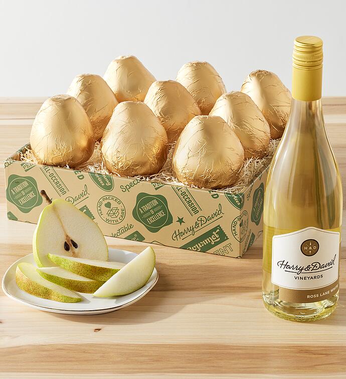 Royal Riviera® Gold Pear Gift with Wine