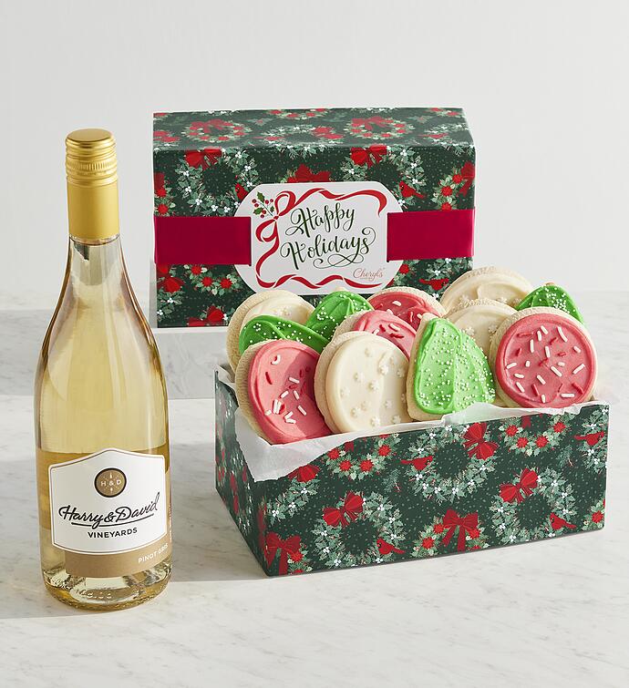 Harry & David® Wine with Cheryl’s® Holiday Cookies