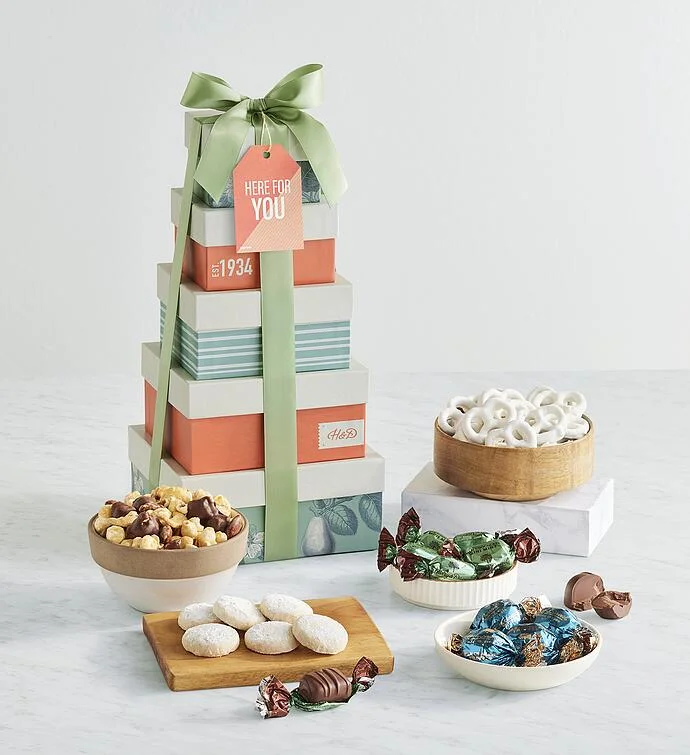“Here for You” Tower of Sweet Treats