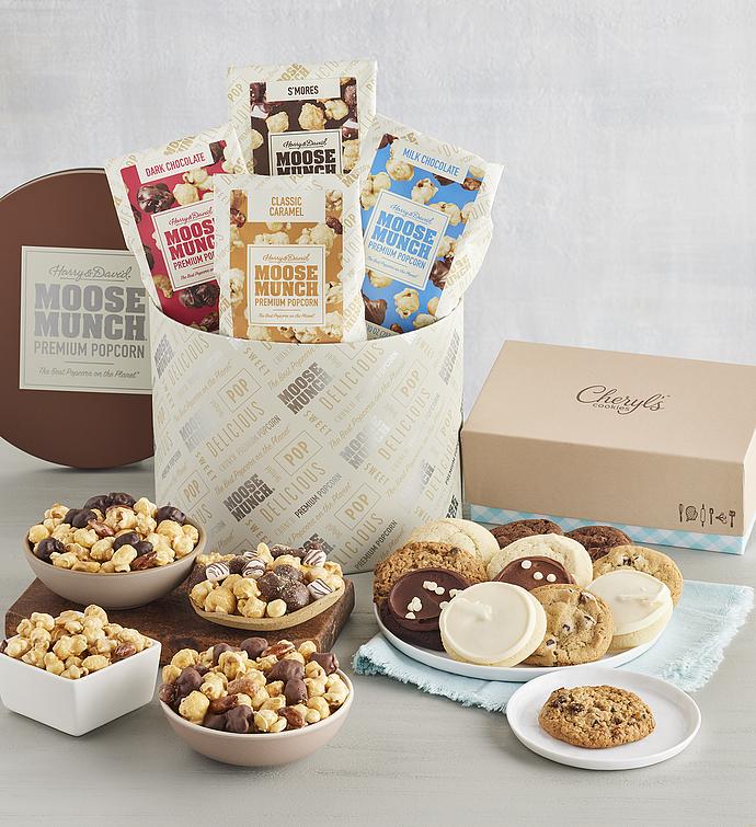 Moose Munch® Premium Popcorn Classic Tin with Cheryl’s® Cookies