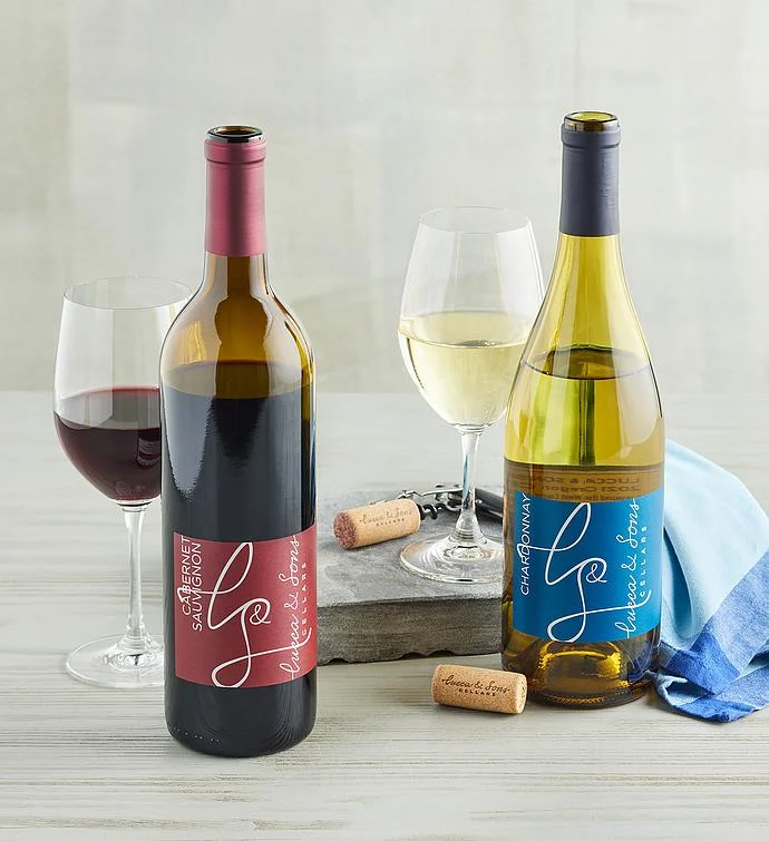 Lucca & Sonsâ„¢ Red and White Wine Duo