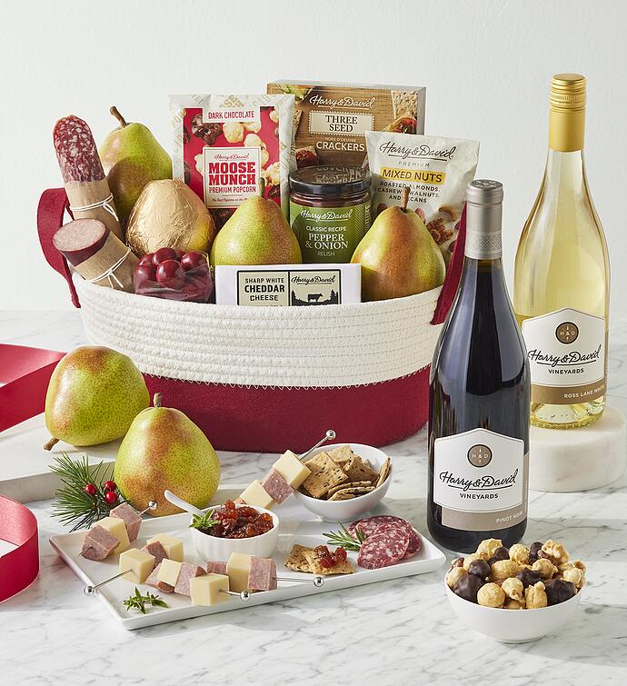 Season’s Best Gift Basket with Wine