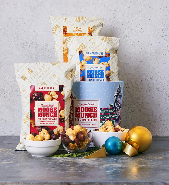 Moose Munch® Premium Popcorn Holiday Drum