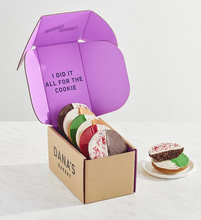 Dana’s Bakery® Holiday Black & White Cookies Combo Box of 6